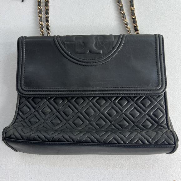 Tory Burch Convertible Shoulder Bag Fleming Convertible Quilted - Picture 1 of 16